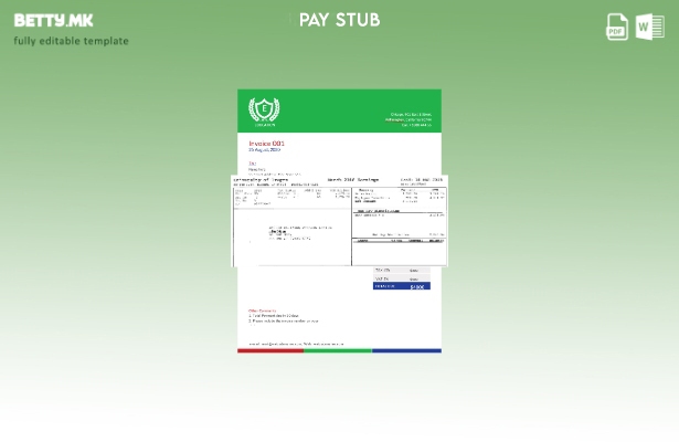 Модерен стил шаблон за уплатница на Универзитетот во САД во Орегон